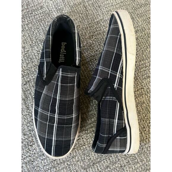 Bed Stu plaid slip on sneaker Mens size 11 - Picture 1 of 6